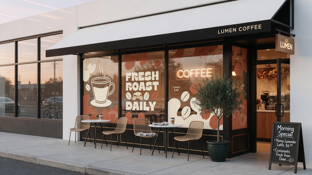 Cafe storefront concept