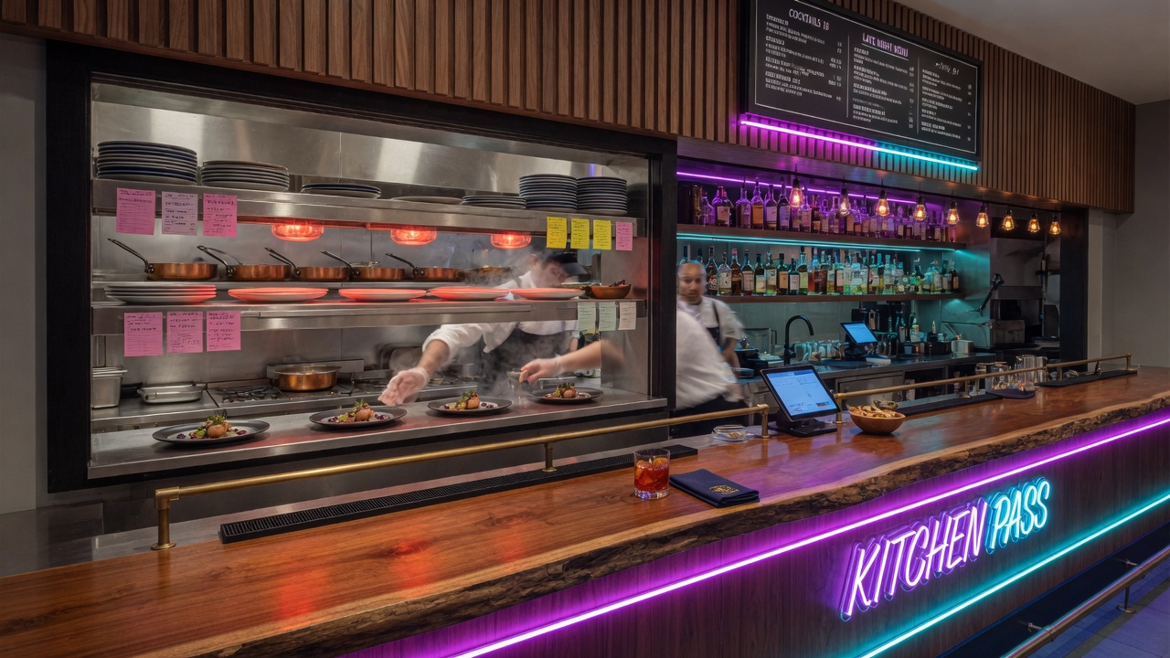 Bar and kitchen pass concept